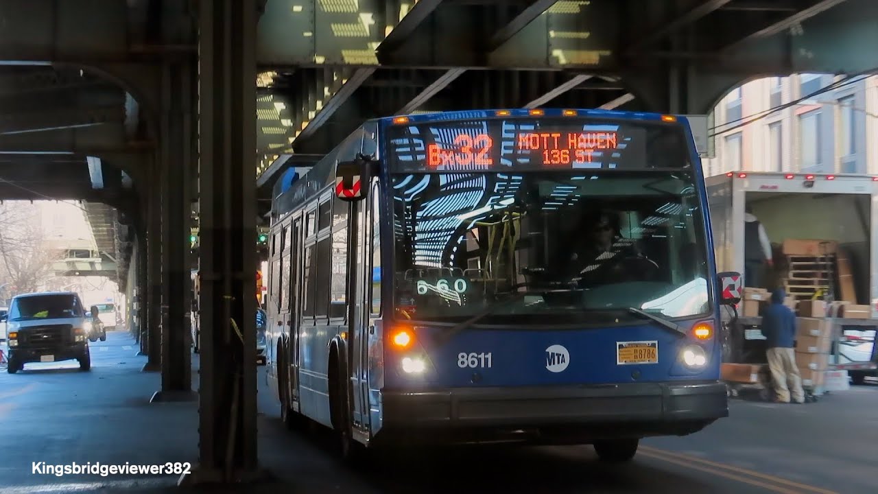 MTA New York City Bus: 2019 Nova Bus LFS 8611 (Ex Yukon) on the Bx32 ...