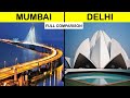 Mumbai vs Delhi Full Comparison UNBIASED in Hindi | Delhi vs Mumbai