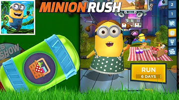 Despicable Me Minion Rush Girl ONE WEEK PICNIC open Prize Pod - gameplay walkthrough ios & android