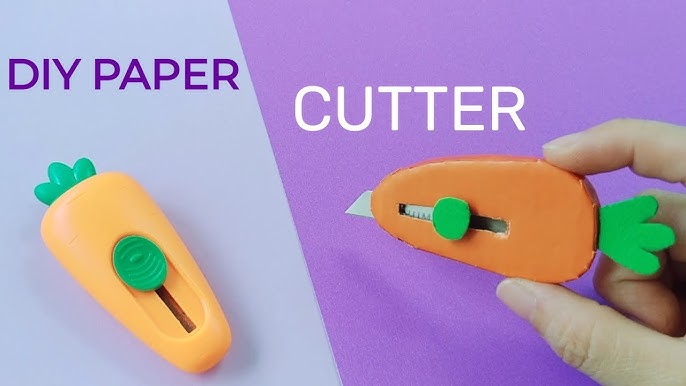 Diy cute mini paper cutter🌈☁️, how to make paper cutter, mini paper  cutter diy