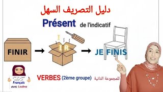 أفعال المجموعة الثانية: تعلم تصريفها في المضارع خطوة بخطوةVerbes du 2eme groupe au Présent 🎯