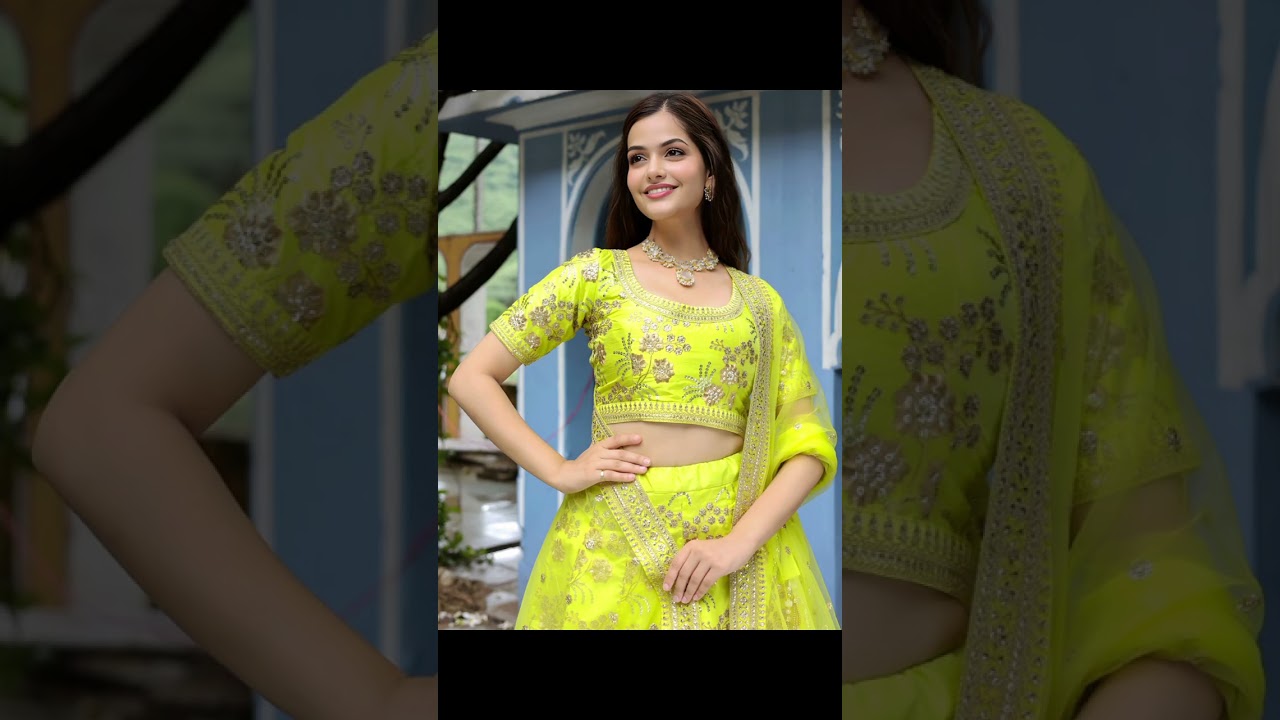 Royal lehenga look with timeless elegance perfect for weddings  and celebrations!