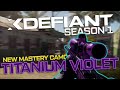 The NEW TITANIUM VIOLET MASTERY CAMO in XDefiant!
