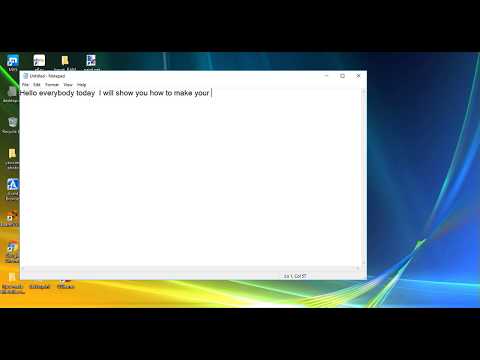 How to make your computer faster using notepad!