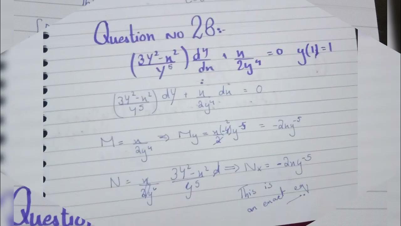 Ex 2.4 Differential Equation question no 1 to 34 and 39 to 43 by Zill