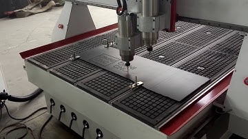 OMNI CNC  Mach3 control two pneumatic tool change control video