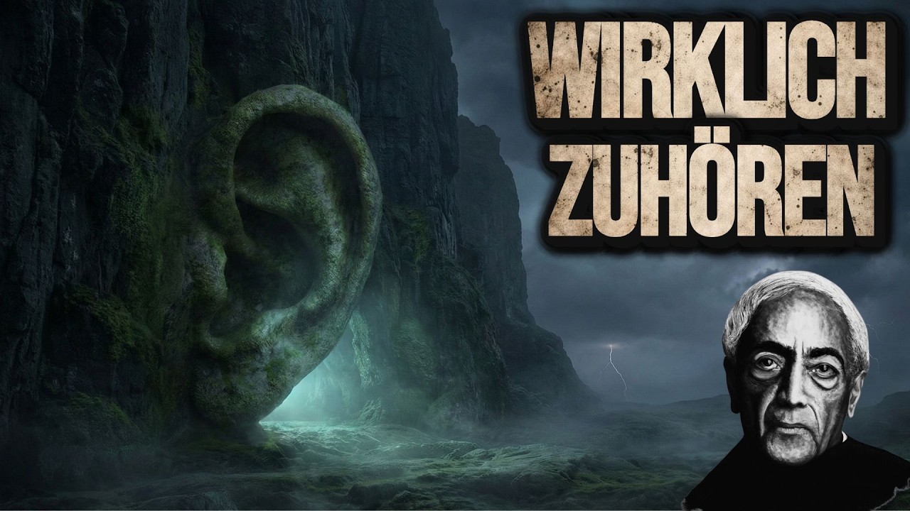 Wenn Der Geist Wirklich Zuhört | Jiddu Krishnamurti Über Tiefe Aufmerksamkeit
