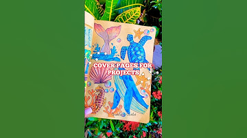 Cover Page for Projects! 🍉✨️#shorts #aesthetic #cover #border #project#design #art #trending #fyp