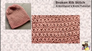 Broken Rib Stitch: a Knittycat