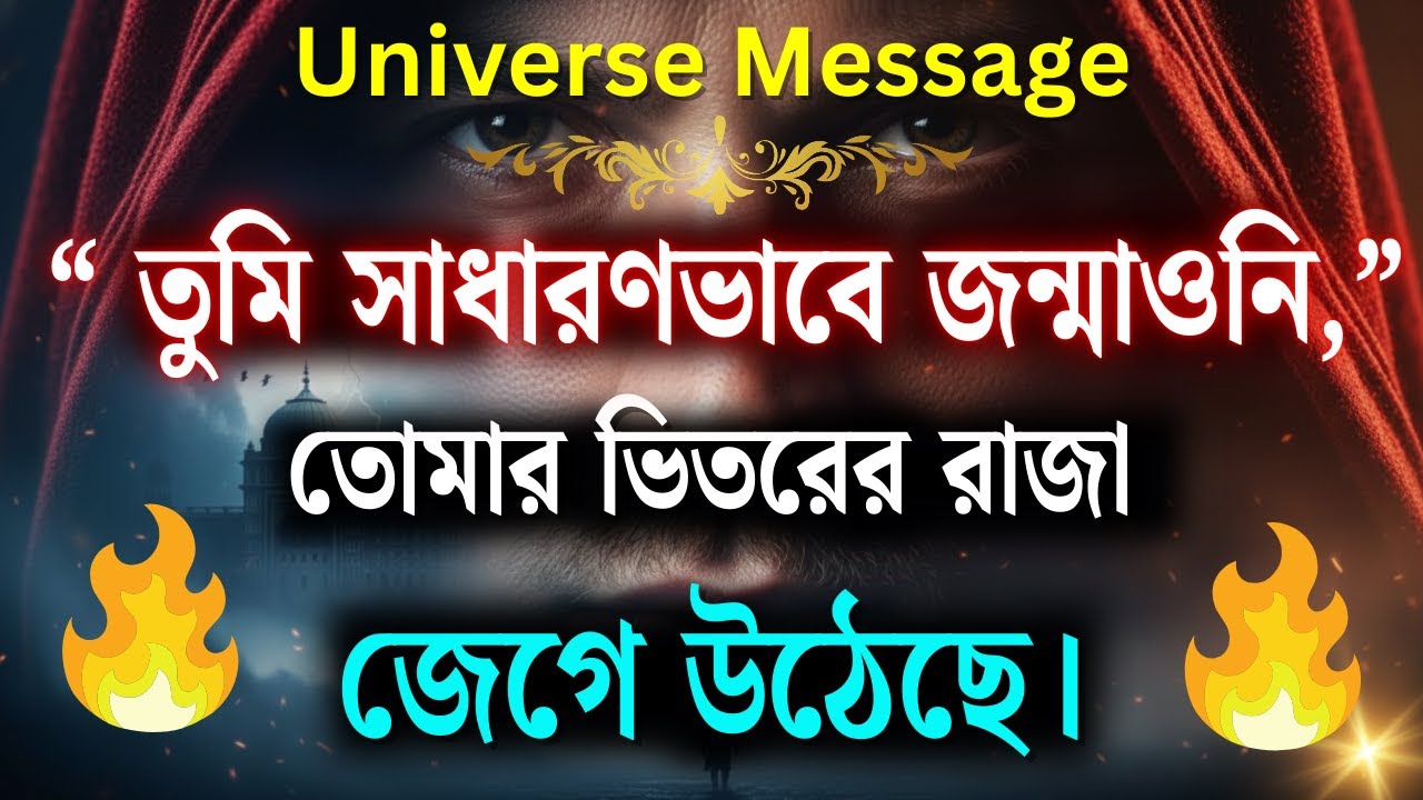 তুমি সাধারণভাবে জন্মাওনি| তুমি ভিড়ের অংশ নও, ব্রহ্মাণ্ড তোমাকে আলাদা করে বেছে নিয়েছে| দিব্য বার্তা
