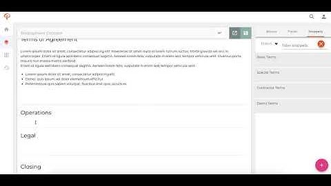 Autofill documents with Paprwork snippets