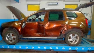 Renault Duster. повреждения. обзор авто.