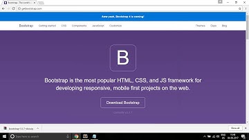 How to Download Bootstrap Files