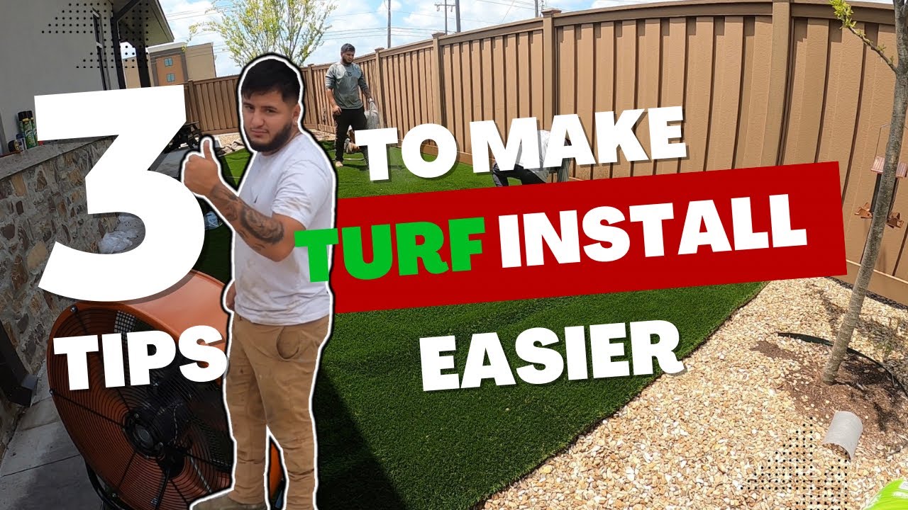 How to Install Artificial Turf | Cutting Edge Outdoors LLC - YouTube