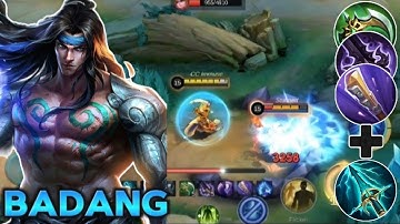 THIS TRINITY BUILD WITH + SKY PIERCER COMBO IS TOTALLY BROKEN FOR BADANG🤯 BADANG GAMEPLAY | MLBB