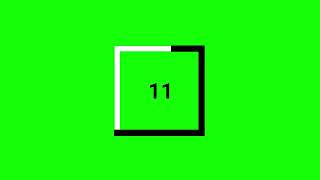 Green Screen 4K Black and White Countdown (20 seconds)