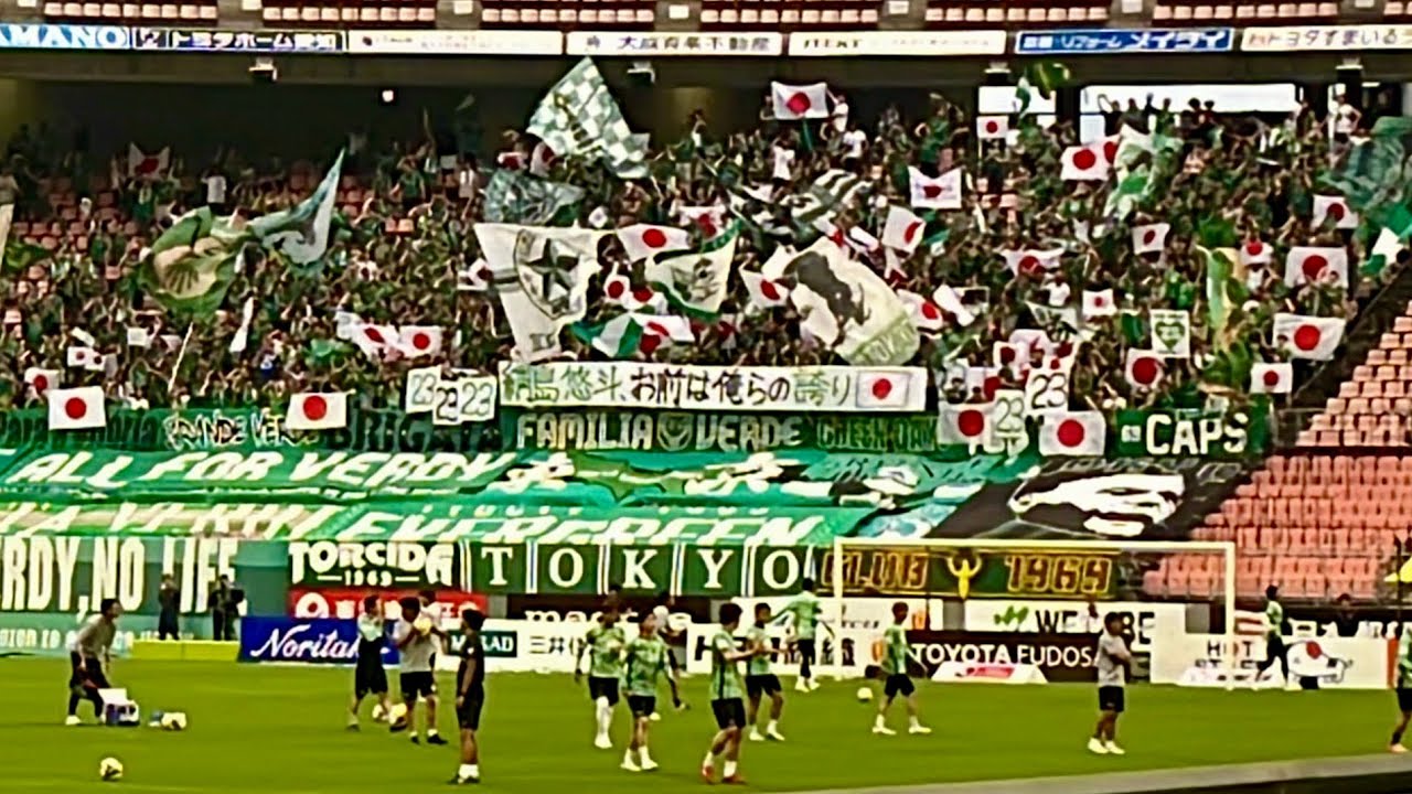 【名古屋×東京V】東京ヴェルディ 選手入場〜綱島悠斗チャント（2025年J1第23節 名古屋グランパス×東京ヴェルディ）
