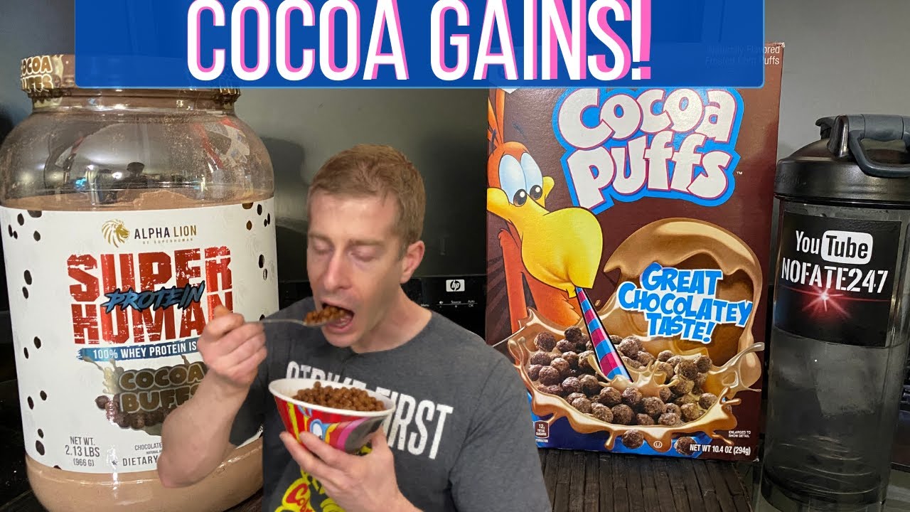 Post Workout Cereal Gains Alpha Lion Super Human Protein Cocoa BUFFS