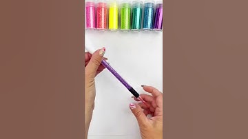 How to make glitter pens