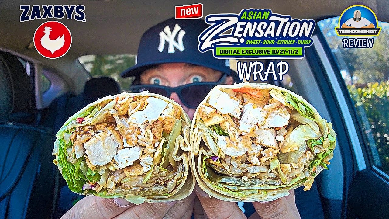 むね様ディッシュ 19 10J 11J セダン リバーサイド OZ その2 Zaxby's® GIANT Asian Zensation Wrap Review! 🏮🐔🌯 | NEW Asian