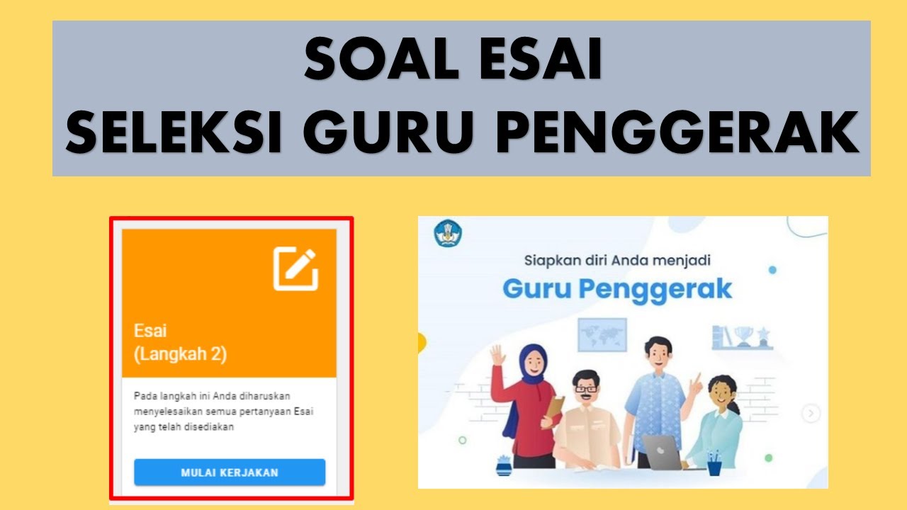 contoh soal essay guru penggerak dan jawabannya