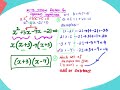 Year 9 and 10 -Finding common factors of a Quadratic equation