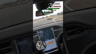 Real life Grand Theft Auto? #tesla #teslamodels #teslastock #lamborghini #lamborghinni #overtake