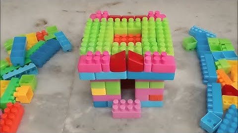 Satisfying DIY lego House/ASMR building blocks /block game #lego #asmr#asmrsounds#buildingblocks