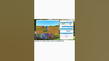 WebApi for Godot engine, demo set object position test #godot #godotengine #webapi