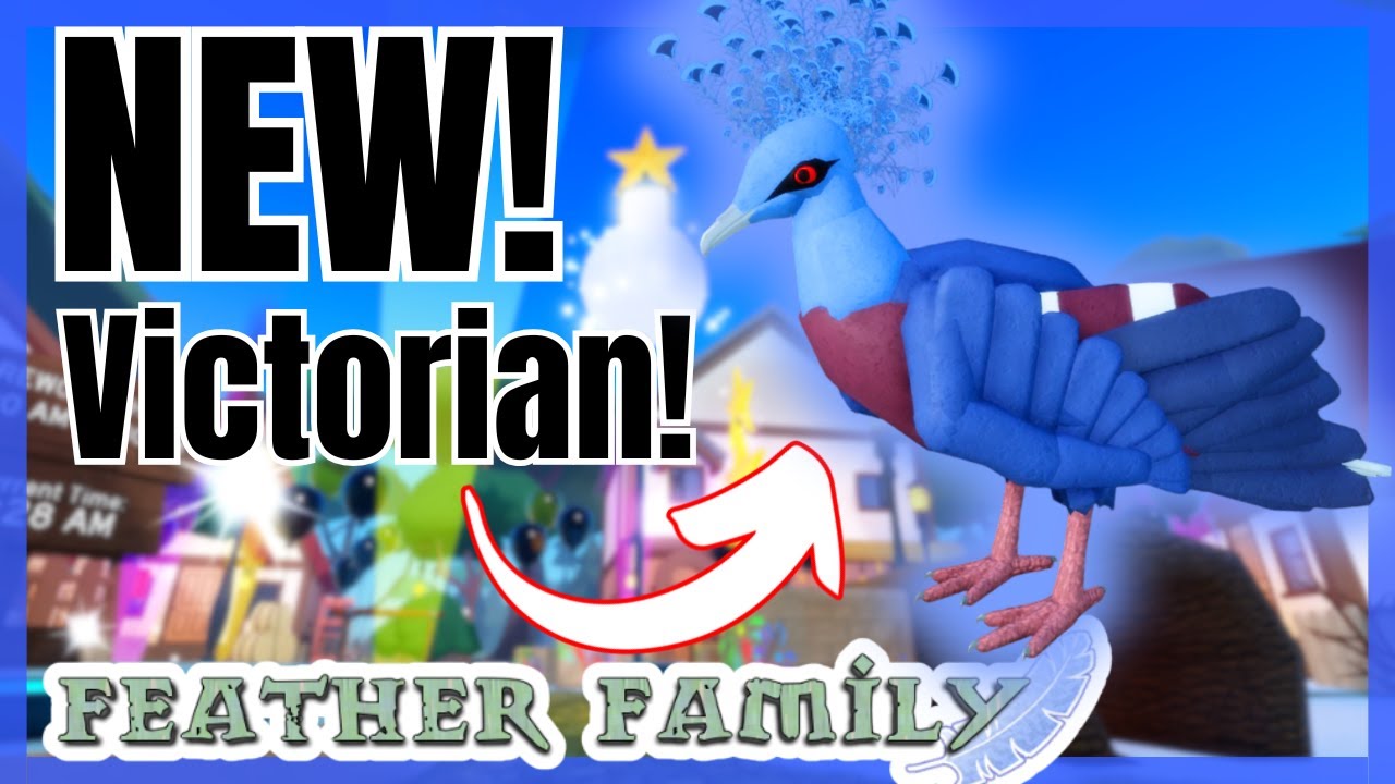 Feather Family added the VICTORIAN CROWNED PIGEON! 🕊️