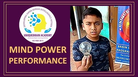 (MIND POWER PERFORMANCE) BREAKING TILE WITH BULB BY OUR STUDENT - Dr. Shrikant