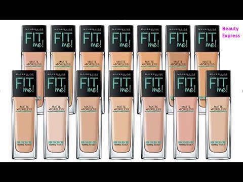 Maybelline Fit Me Foundation Shades Chart