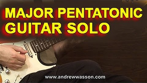 Easy Major Pentatonic Guitar Solo