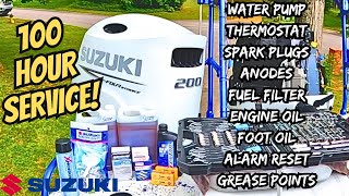 **SUZUKI OUTBOARD MAINTENANCE**100 HOUR SERVICE** BEST **STEP BY STEP** HOW TO VIDEO on YouTube!