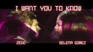 Zedd - I Want You To Know ft. Selena Gomez 中英文歌詞Lyrics 