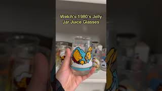 1980’s Welch’s Jelly Jar Juice Glasses at the Thrift Store!! Do you remember having one of these?