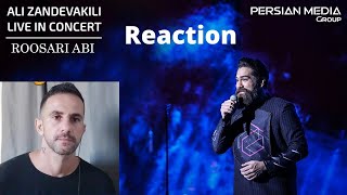 Ali Zandevakili  - Roosari Abi I Live In Concert  -  Reaction , Reação