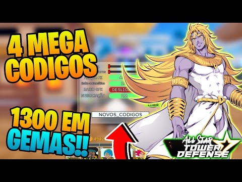 NOVO CÓDIGO DE GEMAS COM MEGA RARO GOKU SSJ3 no ALL STAR TOWER DEFENSE !! 