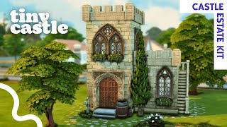 Tiny Castle - The Sims 4 Castle Estate Kit Speed Build (No CC)