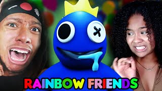 This Roblox game SHOULD NOT be this TERRIFYING!! [Rainbow Friends w/@jahmelgaming ]