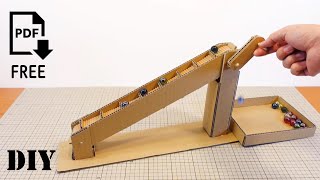 How to make a Conveyor Belt for Marble Run, (Type2, Manual handle type)