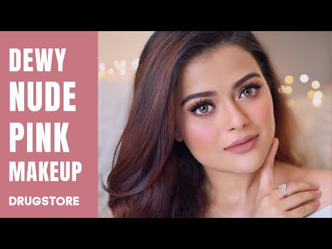 SOFT & DEWY NUDE PINK MAKEUP TUTORIAL | CLASSY & SIMPLE DRUGSTORE GLAM