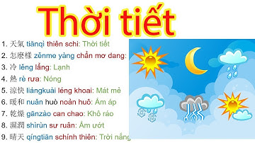 THỜI TIẾT | TỪ THƯỜNG DÙNG TRONG GIAO TIẾP TIẾNG TRUNG