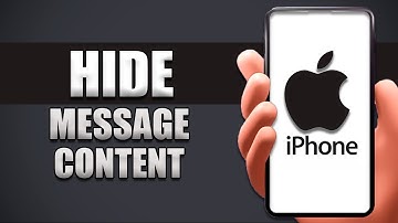 How To Hide Message Content In Notification Bar iPhone