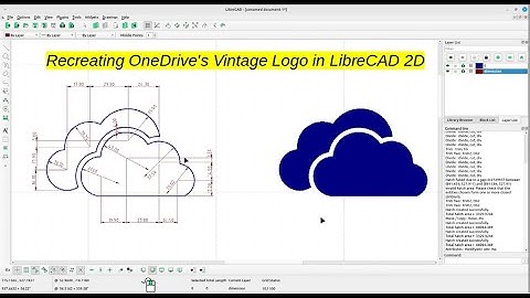 Drawing the Classic OneDrive Logo in 2D with LibreCAD: Unleash Your Creative Potential