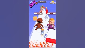 Cute Baby 🍼🍼 Happy Run Game levels 11 #shorts #games #bottle #tootalgaming69