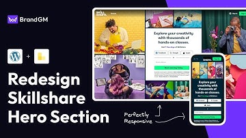 Recreate this Unique Skillshare Hero Section in Bricks Builder