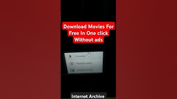 Download Movies For Free Without Ads From Internet Archive #webdevelopment