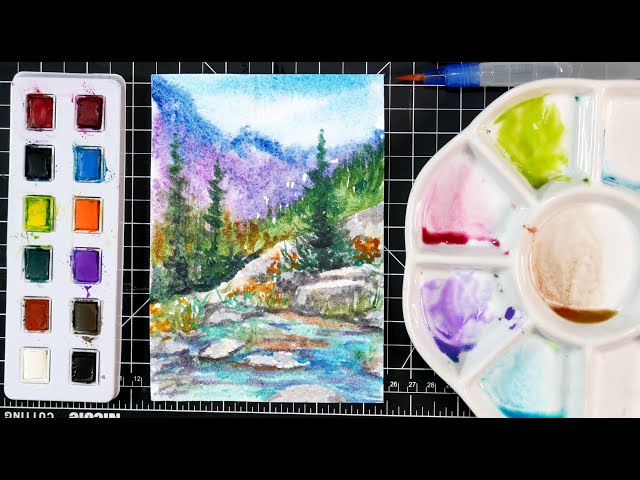 Let's Paint a Loose Landscape in Watercolor! – The Frugal Crafter Blog