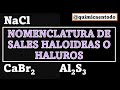 NOMENCLATURA DE SALES HALOIDEAS O HALUROS. #química #educacion #chemistry #saleshaloideas #haluros